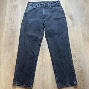 Abercrombie & Fitch Authentic Rigid Denim Loose Black Jeans Men's 32 X 30